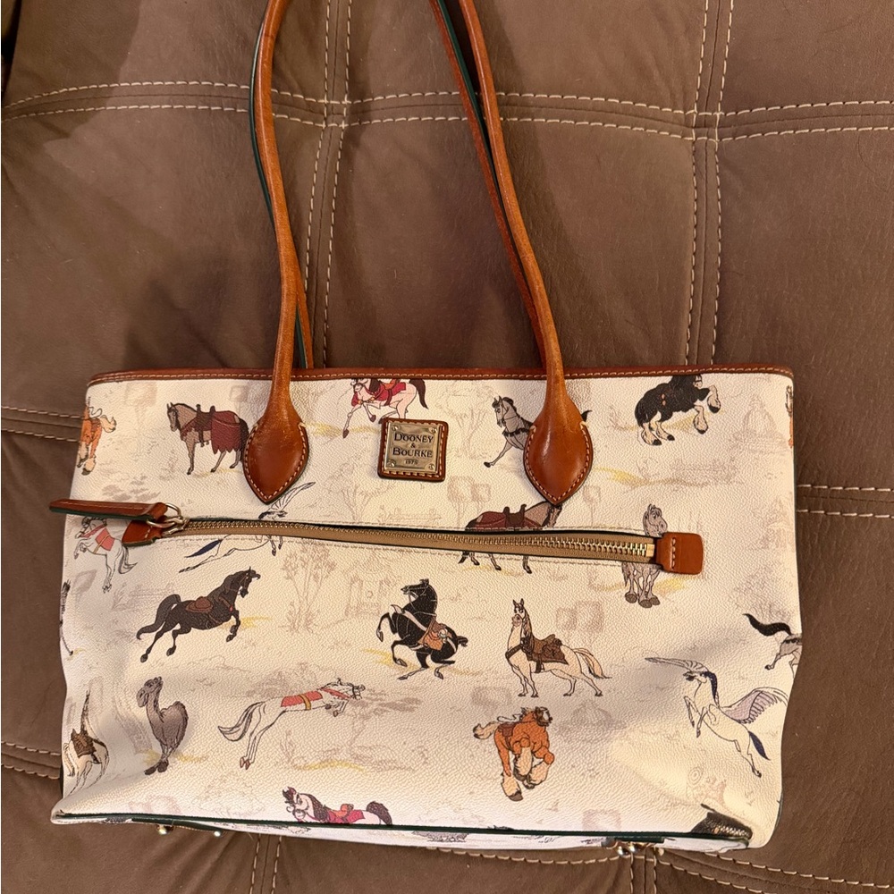 Dooney & Bourke Tan Equestrian Tote